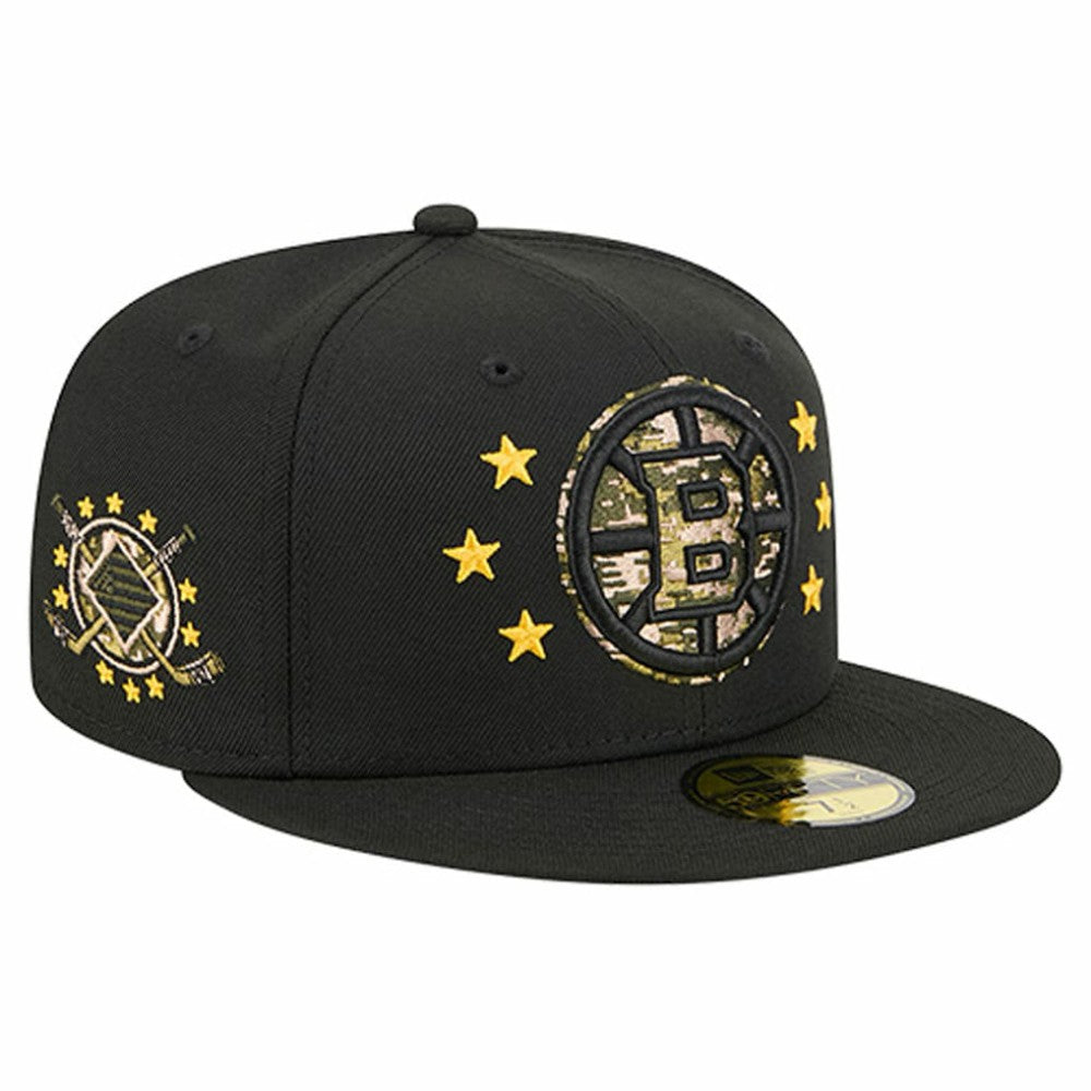 Boston Bruins New Era Military Appreciation Digital Camo Stars 59FIFTY Fitted Hat -  NHL Hats