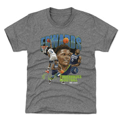 Gray Anthony Edwards Minnesota Timberwolves 500 Level Youth Collage T-Shirt | NBA