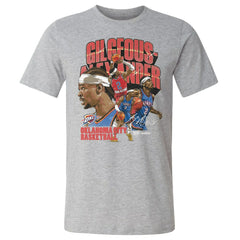 Heather Gray Shai Gilgeous-Alexander Oklahoma City Thunder 500 Level Collage T-Shirt | NBA