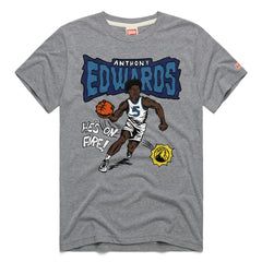 Gray Anthony Edwards Minnesota Timberwolves Homage Unisex Comic Book Tri-Blend T-Shirt | NBA