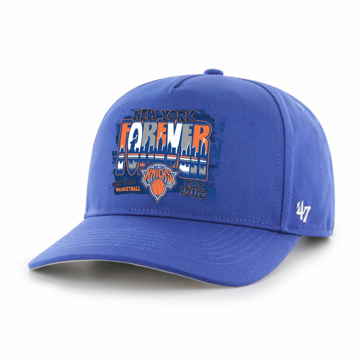 Blue New York Knicks '47 Solid Hitch Adjustable Hat | NBA