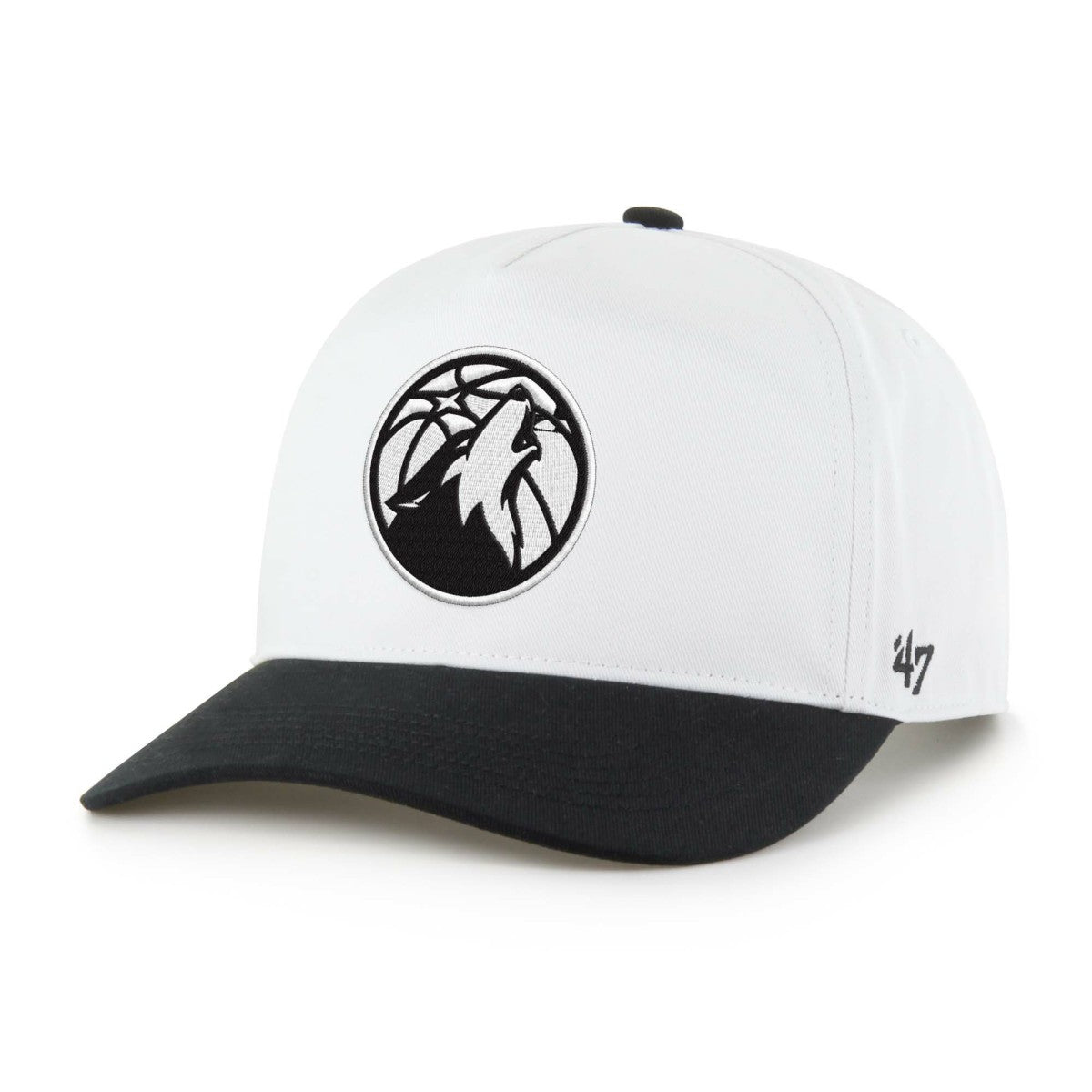Minnesota Timberwolves '47 Black & White Hitch Adjustable Hat | NBA