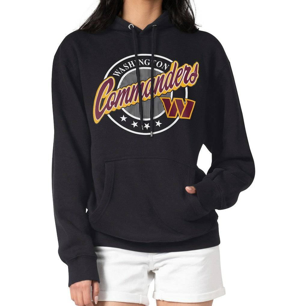 Washington Commanders G-III 4Her by Carl Banks Women's Pinstripe Circle Fleece Pullover Hoodie | NFL On sale