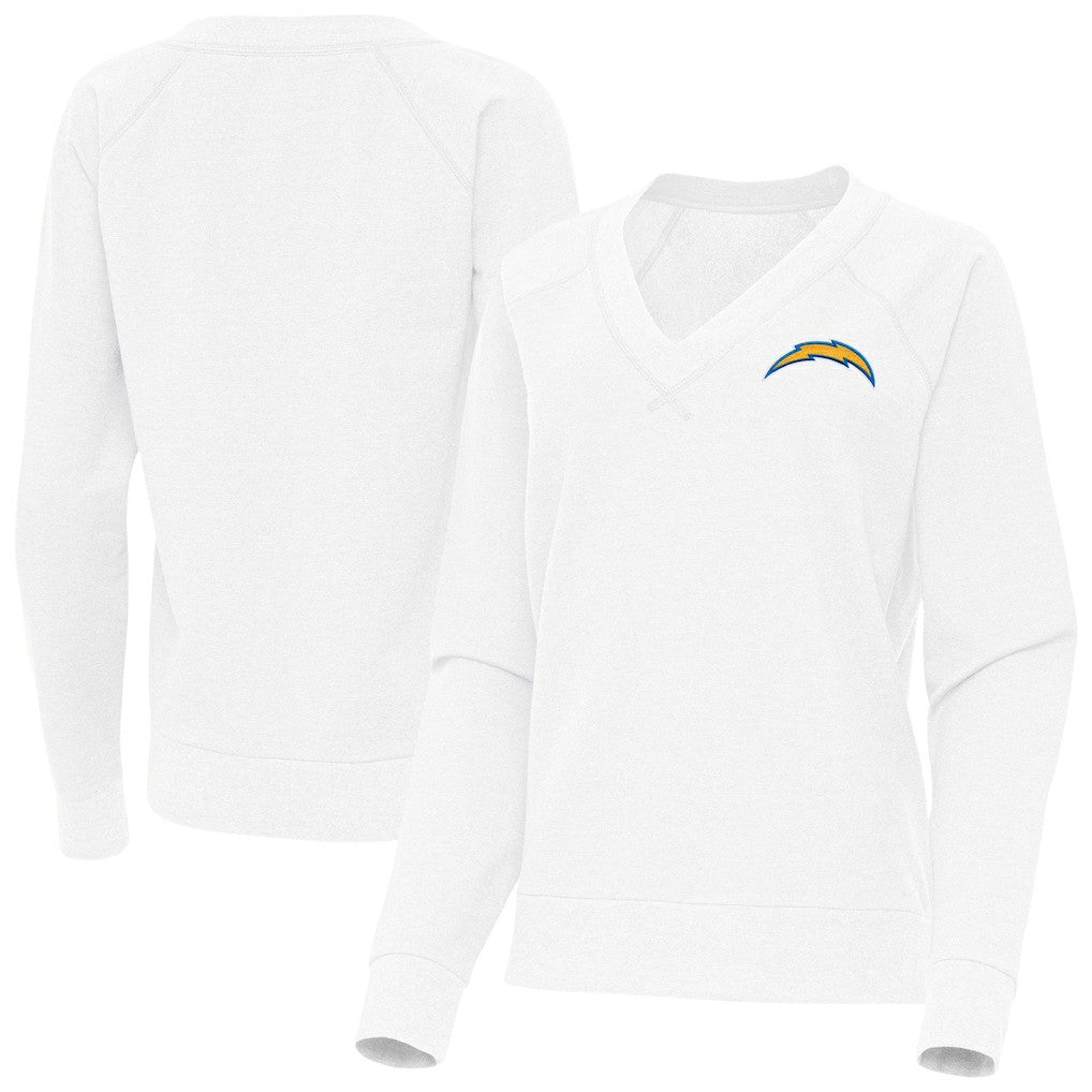 Los Angeles Chargers Antigua Women's Varsity Tri-Blend V-Neck Long Sleeve T-Shirt | NFL Hot