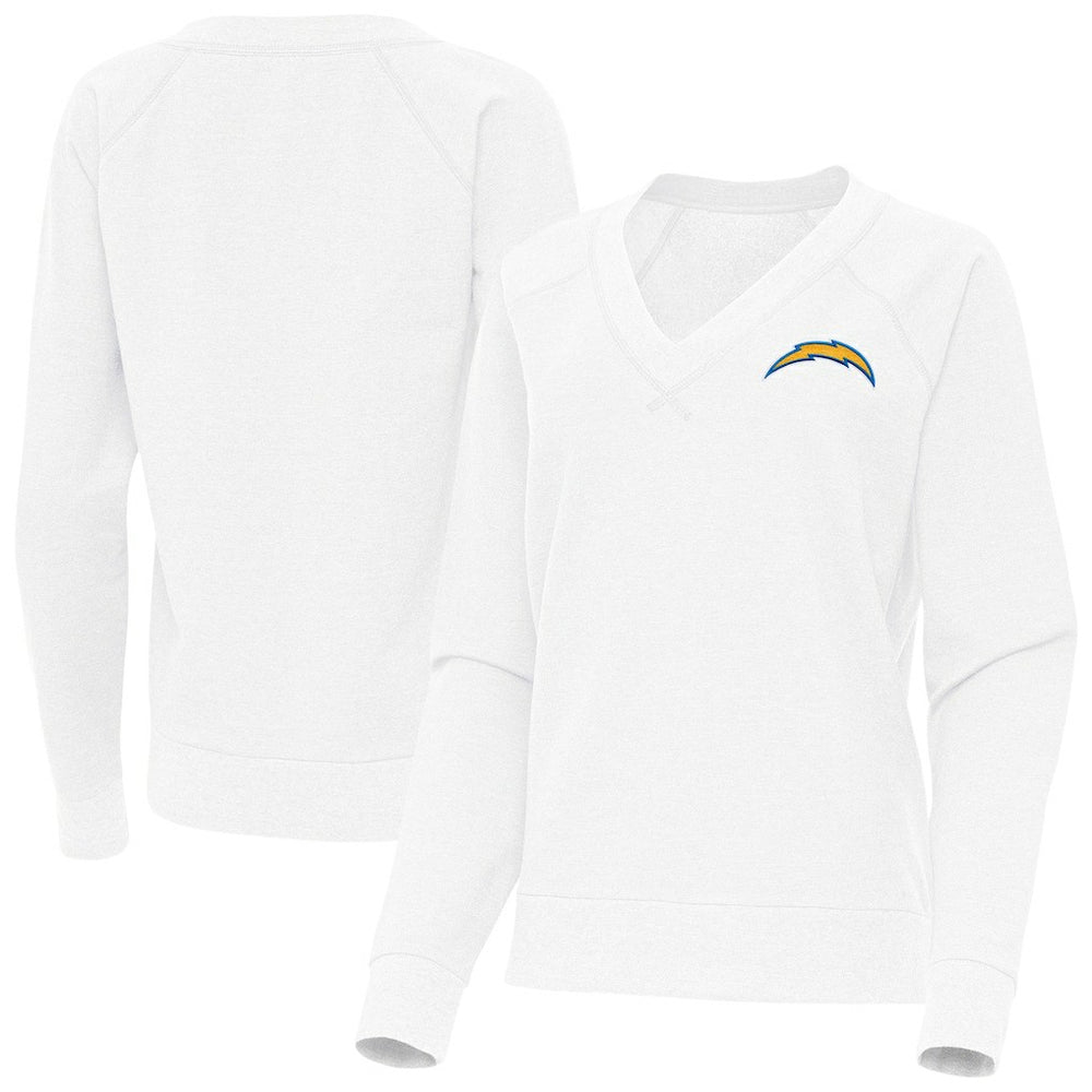 Los Angeles Chargers Antigua Women's Varsity Tri-Blend V-Neck Long Sleeve T-Shirt | NFL Hot