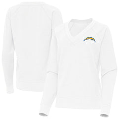 Los Angeles Chargers Antigua Women's Varsity Tri-Blend V-Neck Long Sleeve T-Shirt | NFL Hot