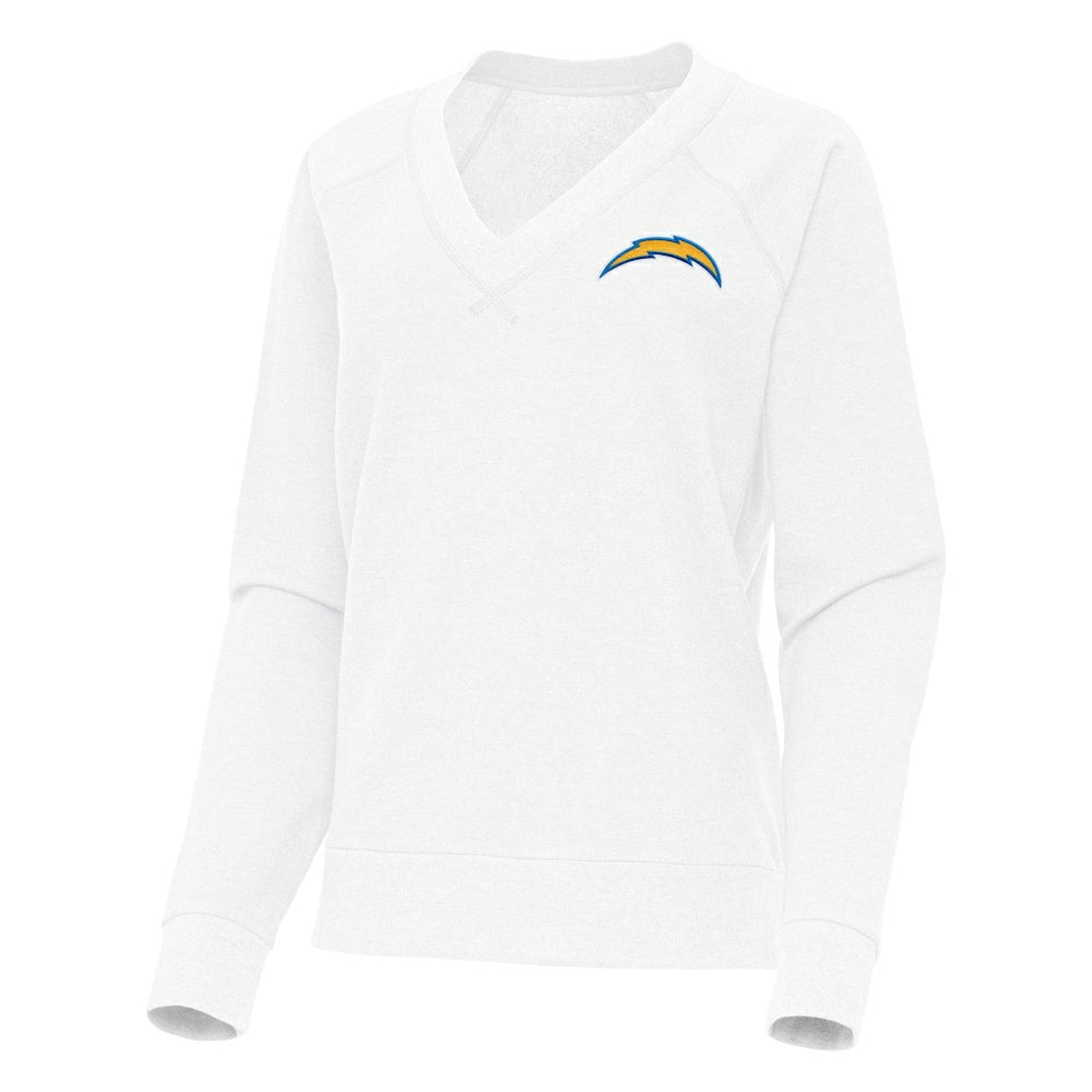 Los Angeles Chargers Antigua Women's Varsity Tri-Blend V-Neck Long Sleeve T-Shirt | NFL Hot