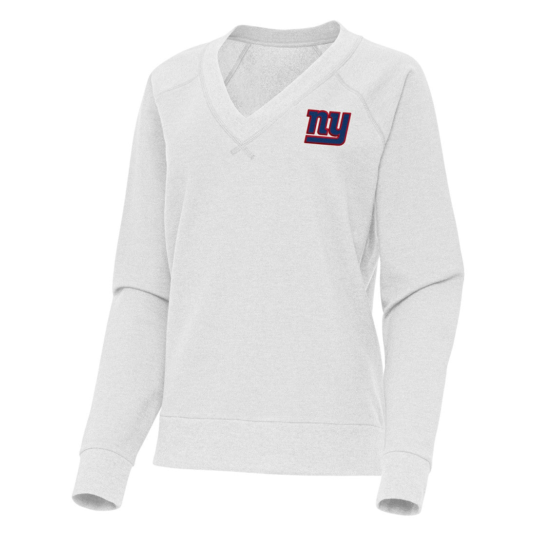 New York Giants Antigua Women's Varsity Tri-Blend V-Neck Long Sleeve T-Shirt | NFL New