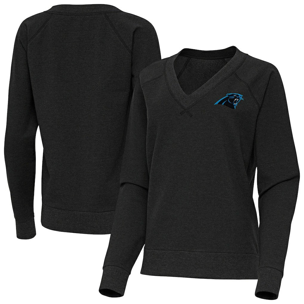 Carolina Panthers Antigua Women's Varsity Tri-Blend V-Neck Long Sleeve T-Shirt | NFL Sale
