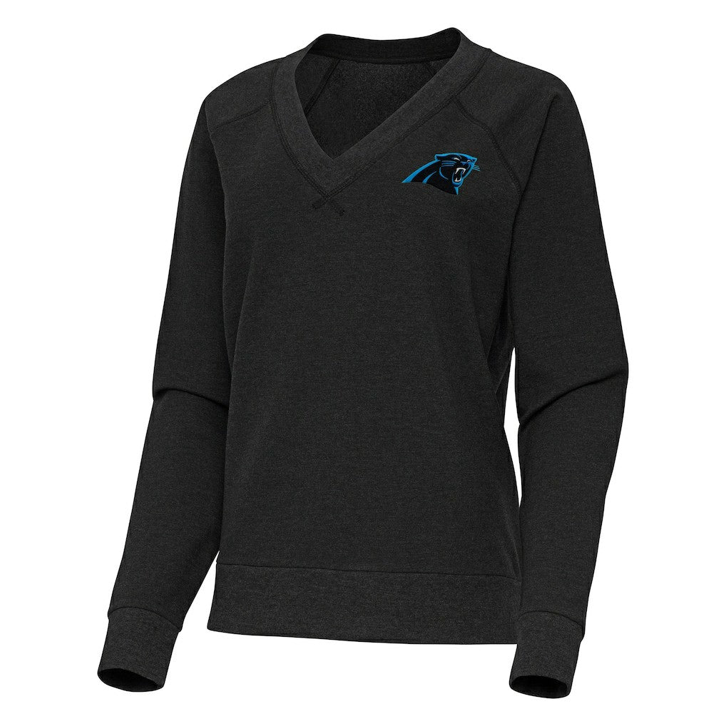 Carolina Panthers Antigua Women's Varsity Tri-Blend V-Neck Long Sleeve T-Shirt | NFL Sale