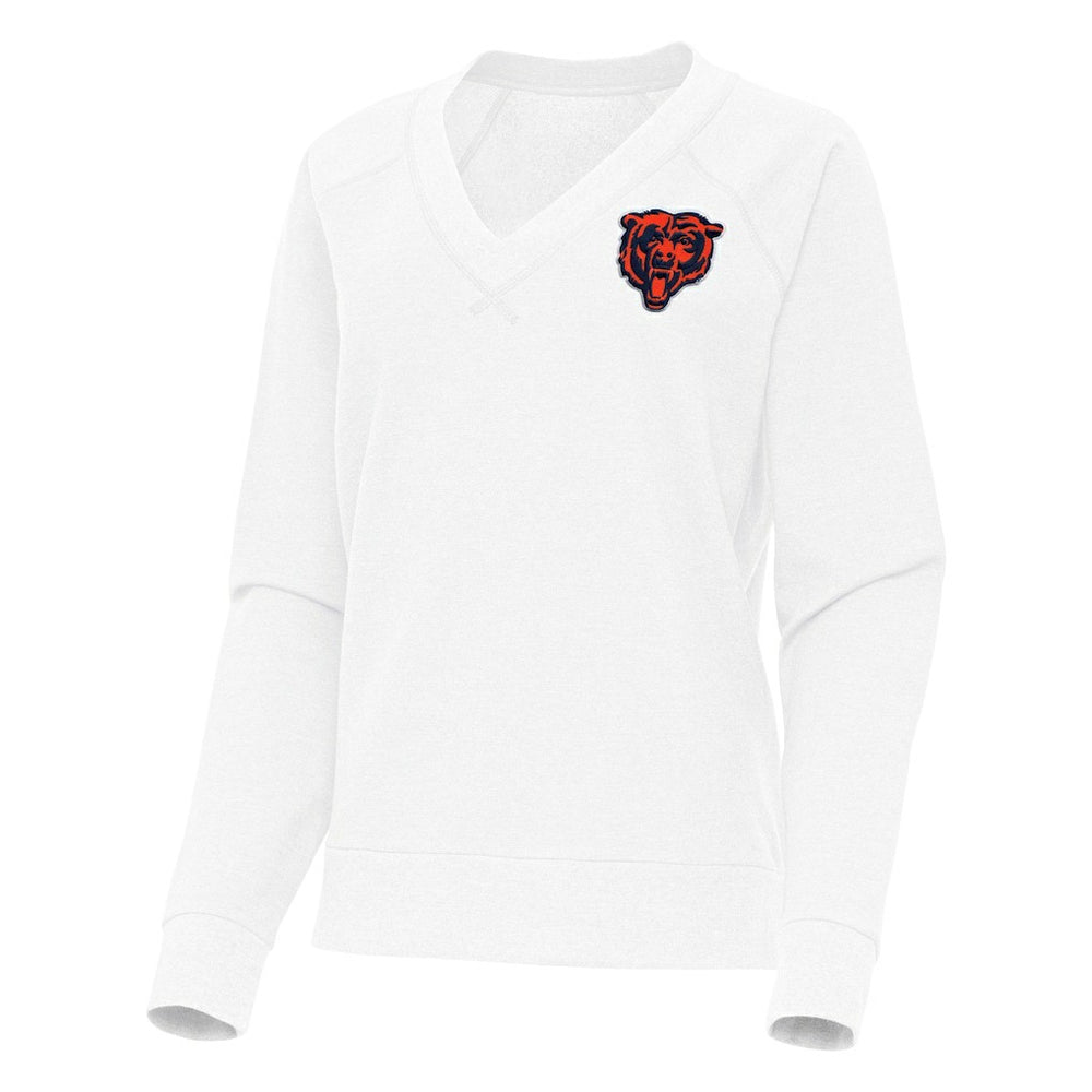 Chicago Bears Antigua Women's Varsity Tri-Blend V-Neck Long Sleeve T-Shirt | NFL Online