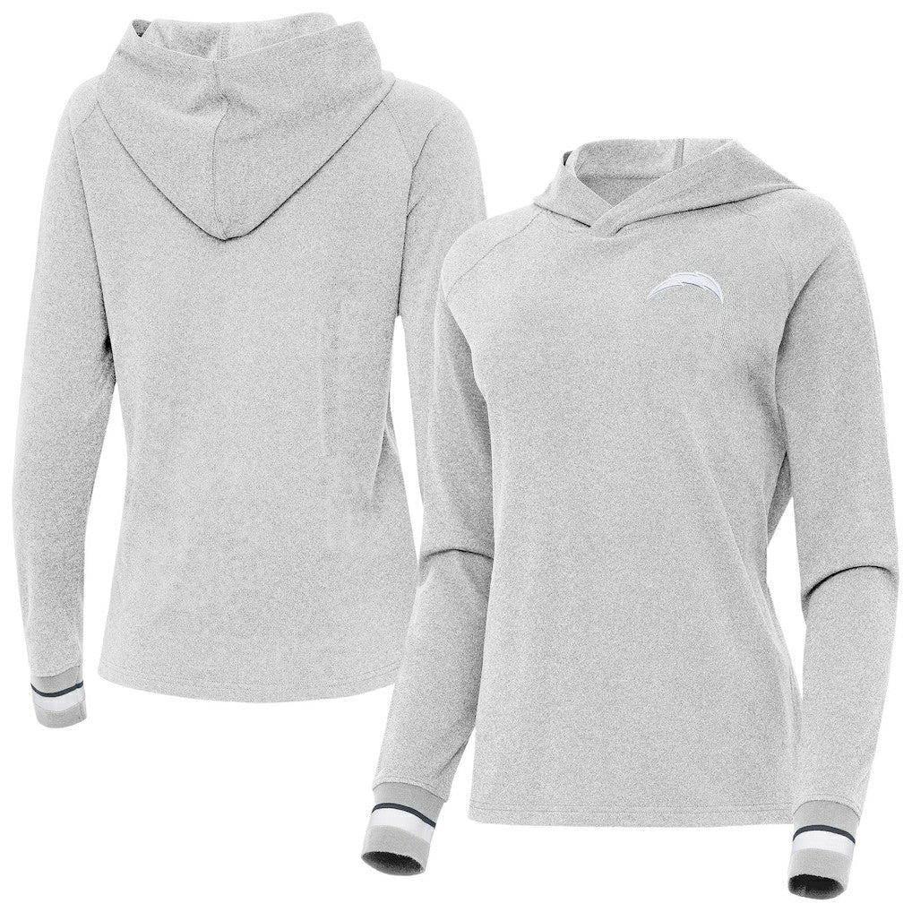 Los Angeles Chargers Antigua Women's Trek Raglan Pullover Hoodie | NFL New