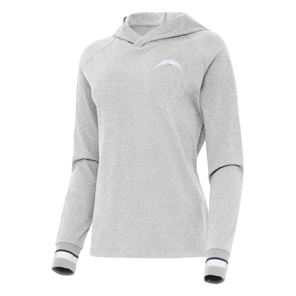 Los Angeles Chargers Antigua Women's Trek Raglan Pullover Hoodie | NFL New
