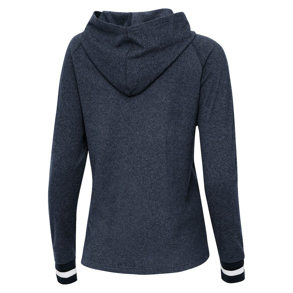 New England Patriots Antigua Women's Trek Raglan Pullover Hoodie | NFL Near me