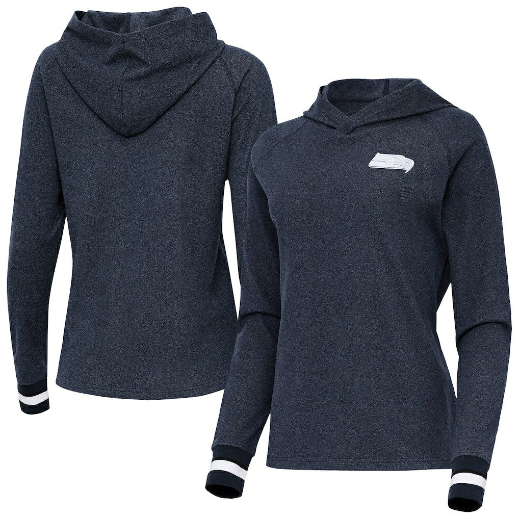 Seattle Seahawks Antigua Women's Trek Raglan Pullover Hoodie | NFL Near me