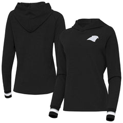 Carolina Panthers Antigua Women's Trek Raglan Pullover Hoodie | NFL Online