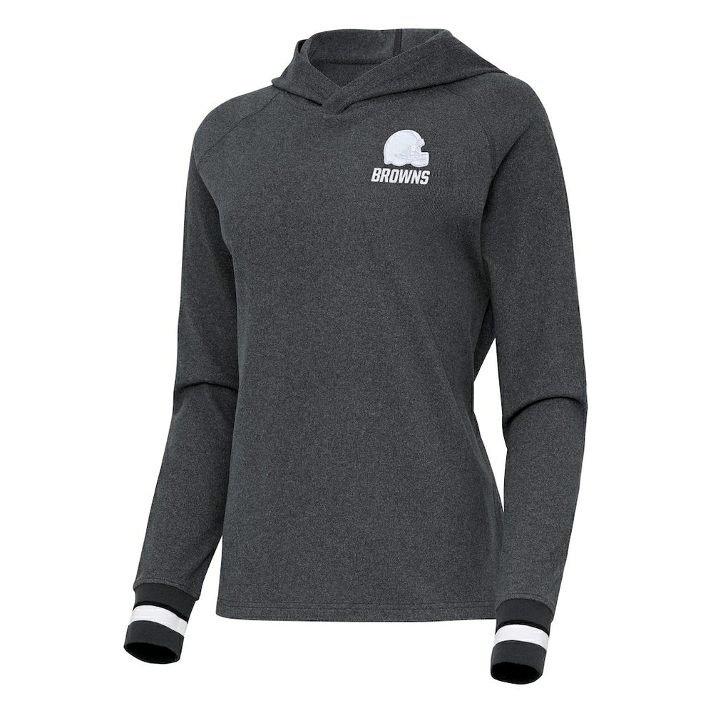 Cleveland Browns Antigua Women's Trek Raglan Pullover Hoodie | NFL US