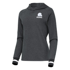 Cleveland Browns Antigua Women's Trek Raglan Pullover Hoodie | NFL US