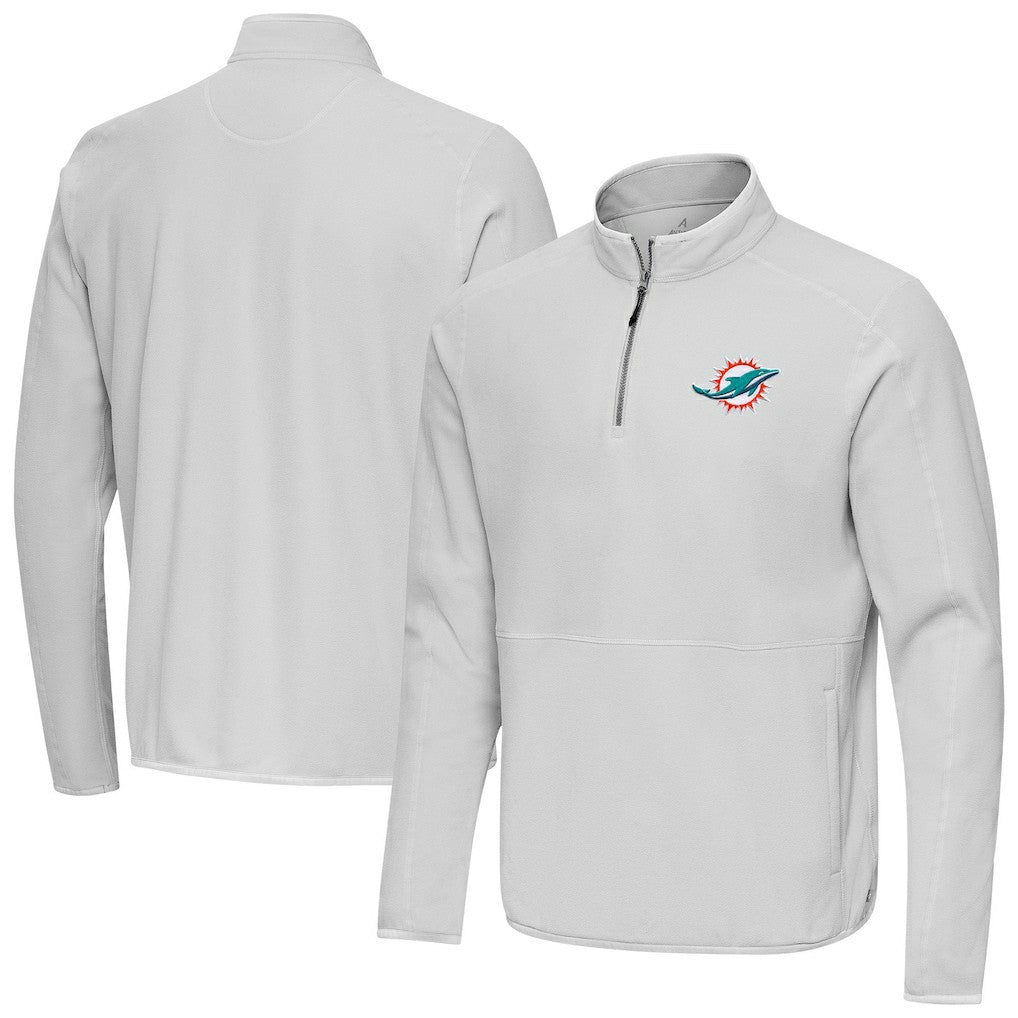 Miami Dolphins Antigua Step Up Quarter-Zip Pullover | NFL Outlet