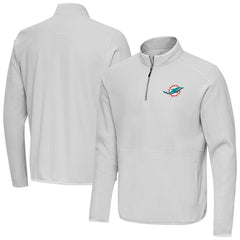 Miami Dolphins Antigua Step Up Quarter-Zip Pullover | NFL Outlet