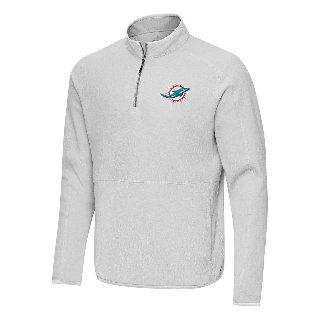 Miami Dolphins Antigua Step Up Quarter-Zip Pullover | NFL Outlet