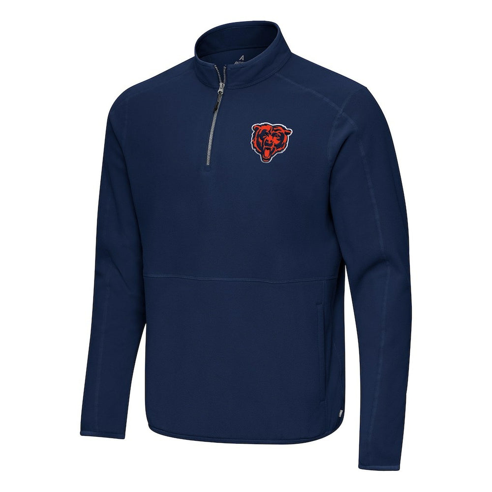 Chicago Bears Antigua Step Up Quarter-Zip Pullover | NFL Outlet