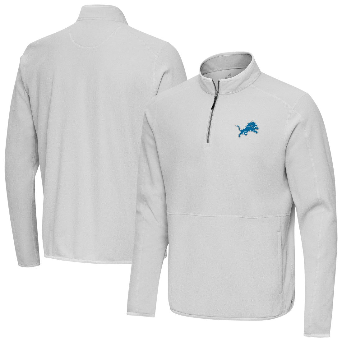 Detroit Lions Antigua Step Up Quarter-Zip Pullover | NFL Outlet