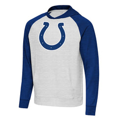 Indianapolis Colts Antigua Urgent Raglan Pullover Hoodie | NFL Outlet