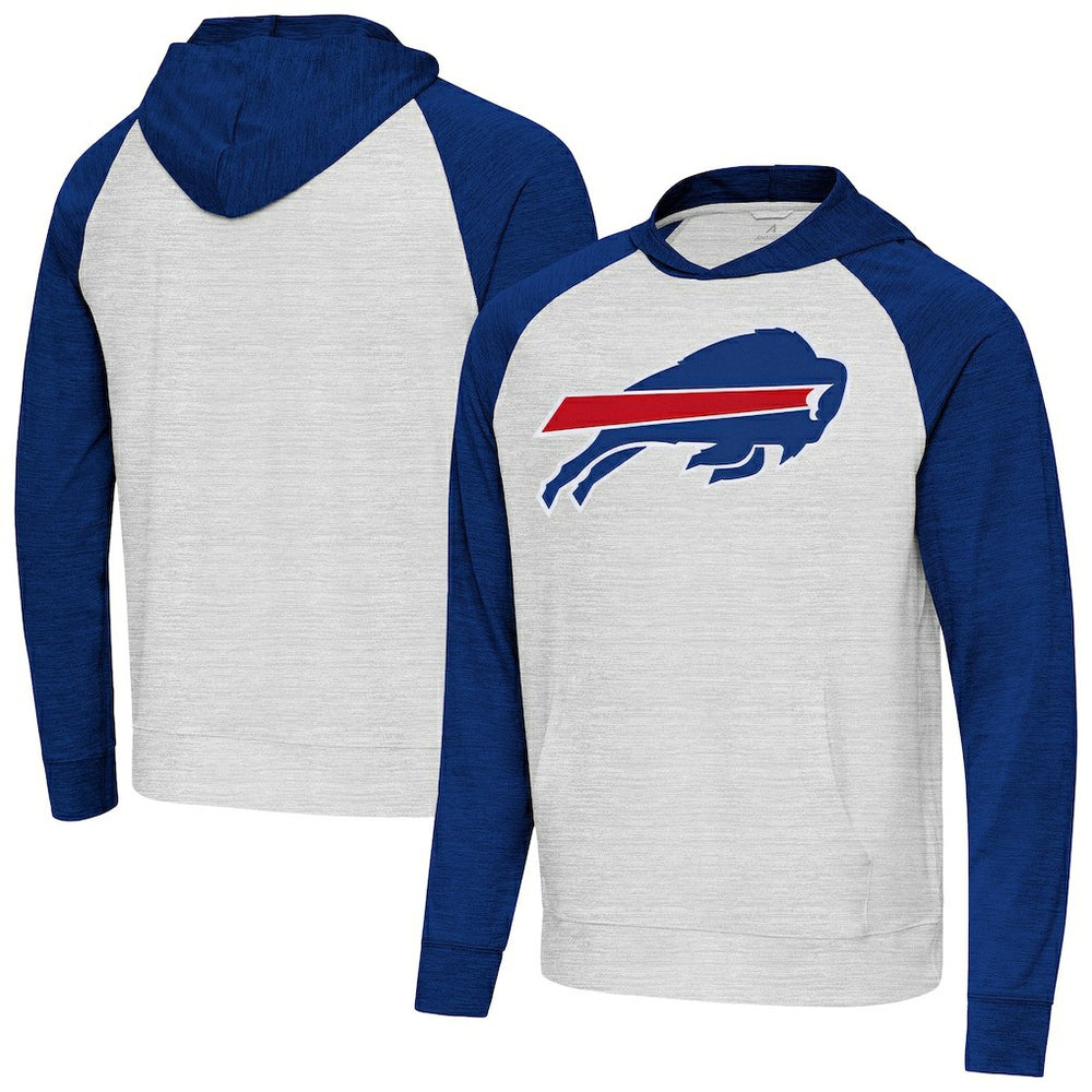 Buffalo Bills Antigua Urgent Raglan Pullover Hoodie | NFL Hot
