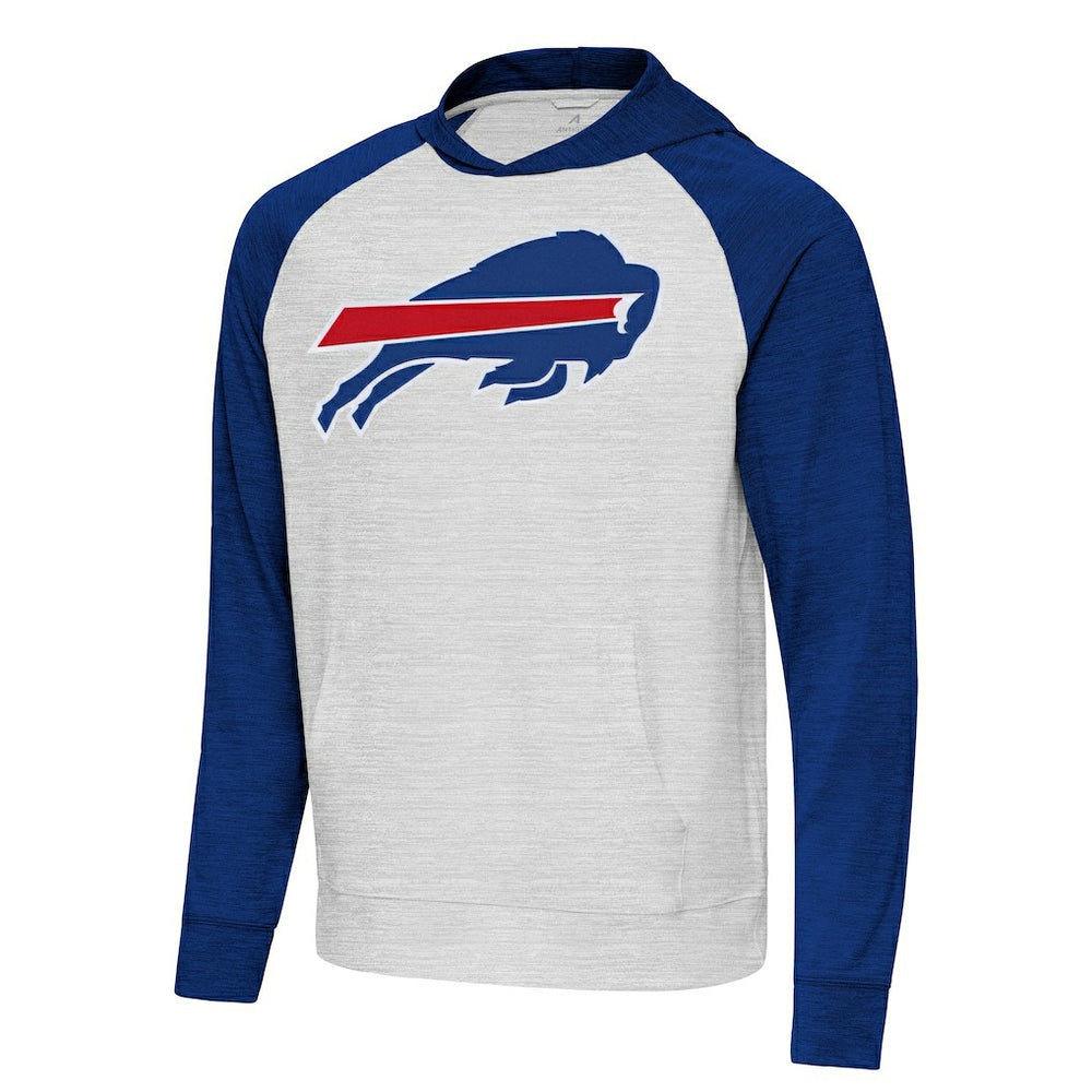 Buffalo Bills Antigua Urgent Raglan Pullover Hoodie | NFL Hot