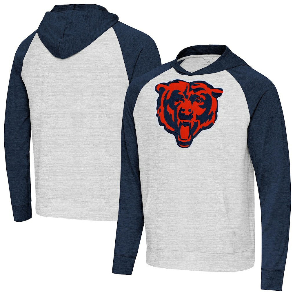 Chicago Bears Antigua Urgent Raglan Pullover Hoodie | NFL On sale