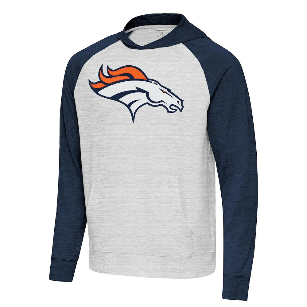 Denver Broncos Antigua Urgent Raglan Pullover Hoodie | NFL On sale
