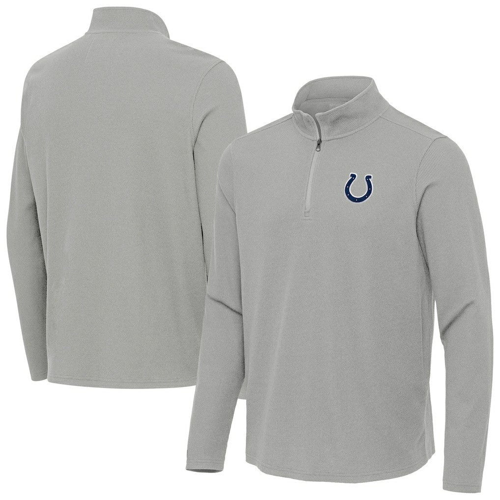 Indianapolis Colts Antigua Sync Tri-Blend Quarter-Zip Pullover | NFL On sale