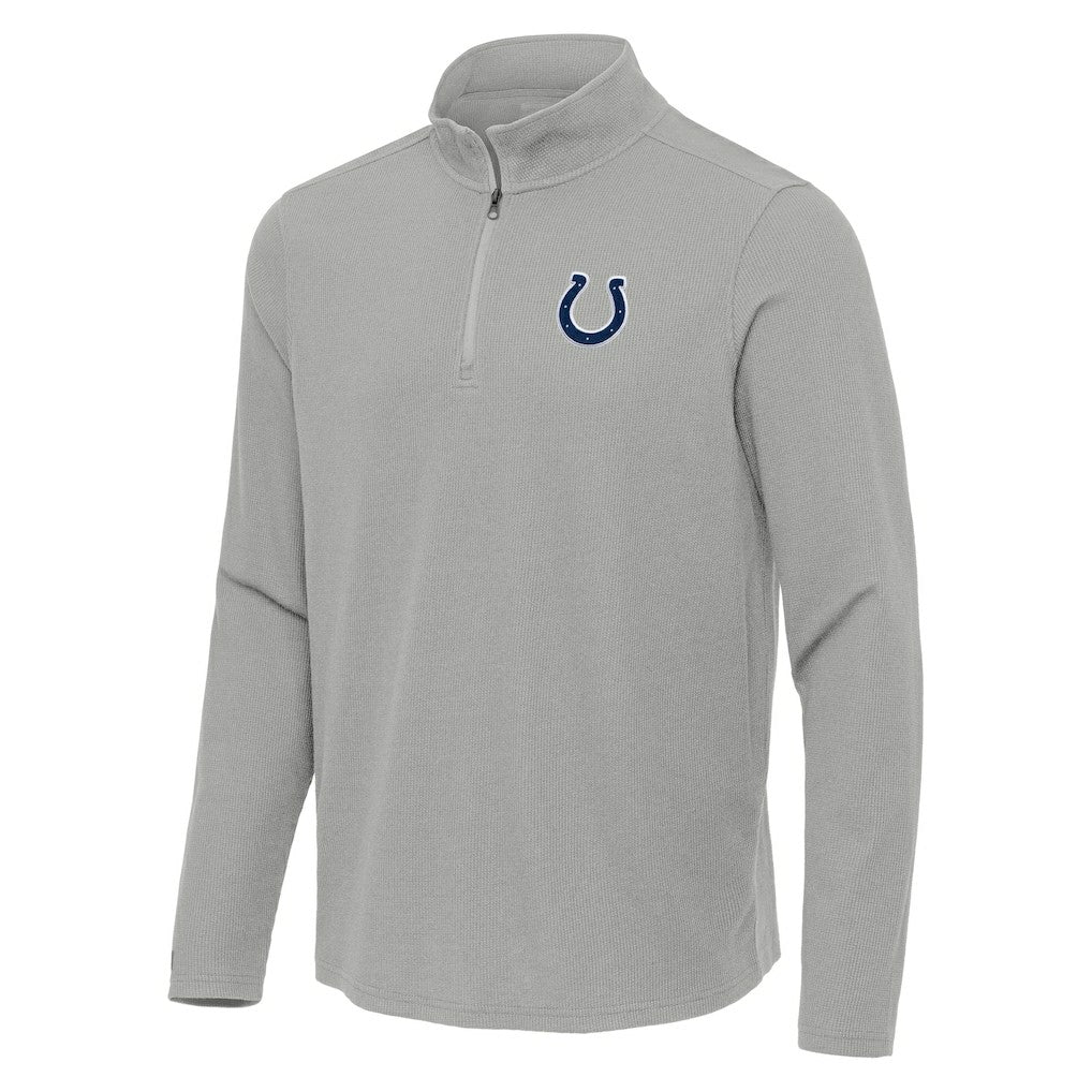 Indianapolis Colts Antigua Sync Tri-Blend Quarter-Zip Pullover | NFL On sale