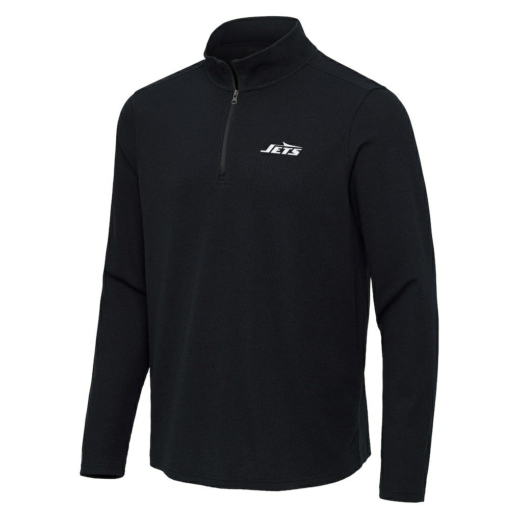 New York Jets Antigua Sync Tri-Blend Quarter-Zip Pullover | NFL Discount