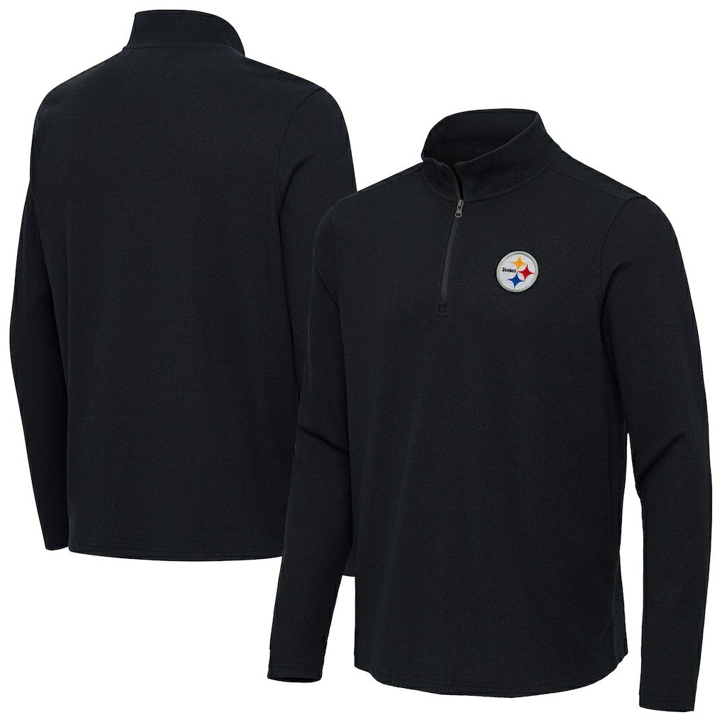Pittsburgh Steelers Antigua Sync Tri-Blend Quarter-Zip Pullover | NFL Discount