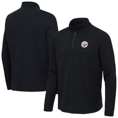 Pittsburgh Steelers Antigua Sync Tri-Blend Quarter-Zip Pullover | NFL Discount