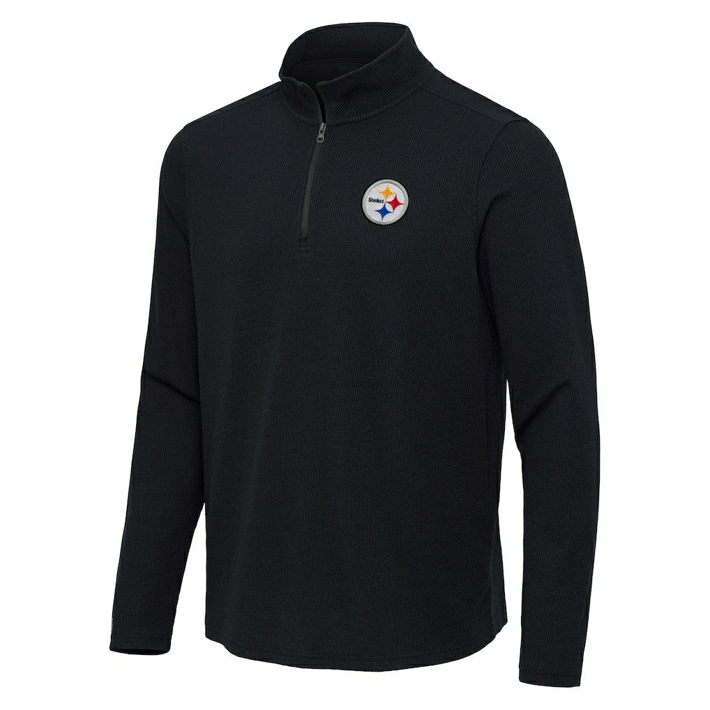 Pittsburgh Steelers Antigua Sync Tri-Blend Quarter-Zip Pullover | NFL Discount