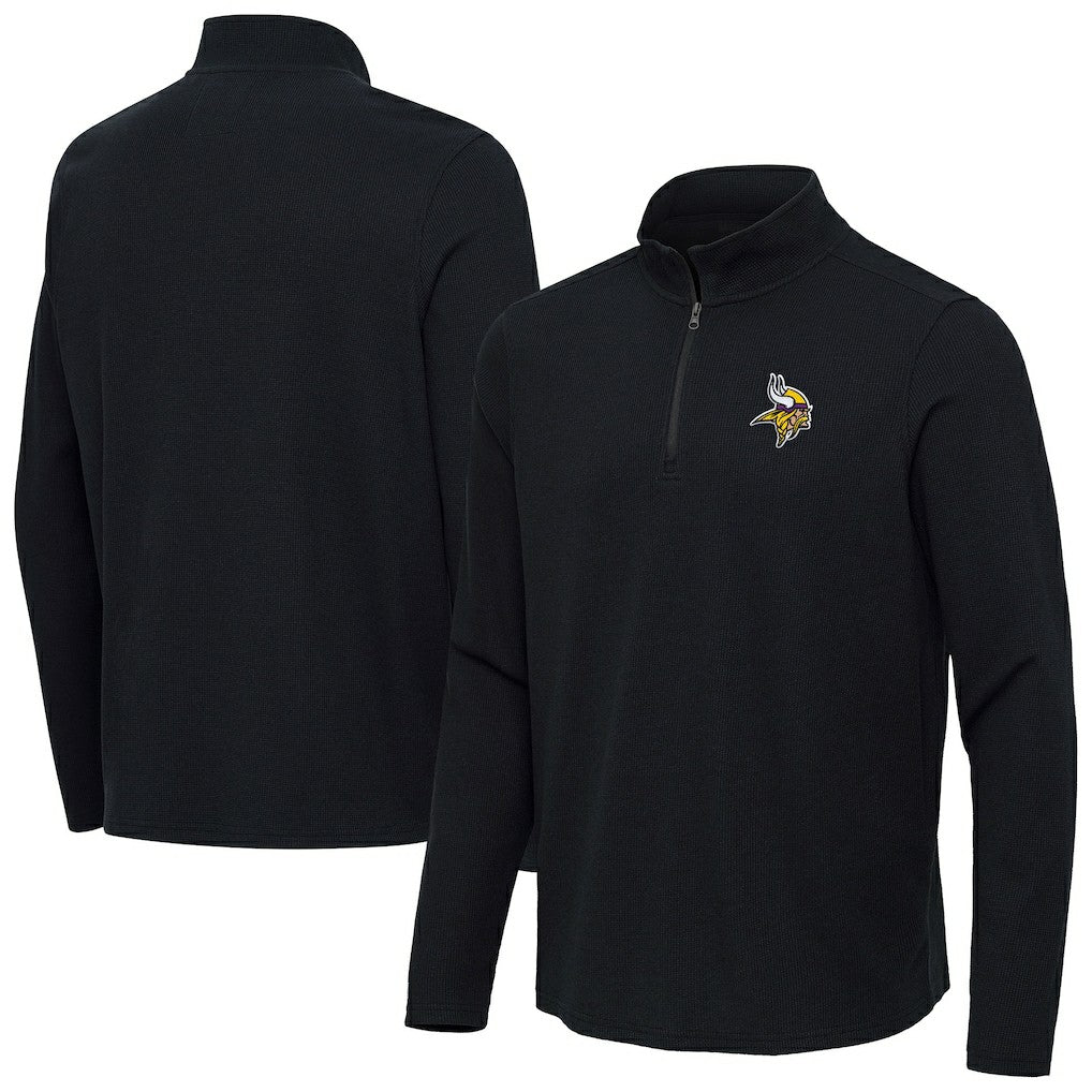 Minnesota Vikings Antigua Sync Tri-Blend Quarter-Zip Pullover | NFL Hot