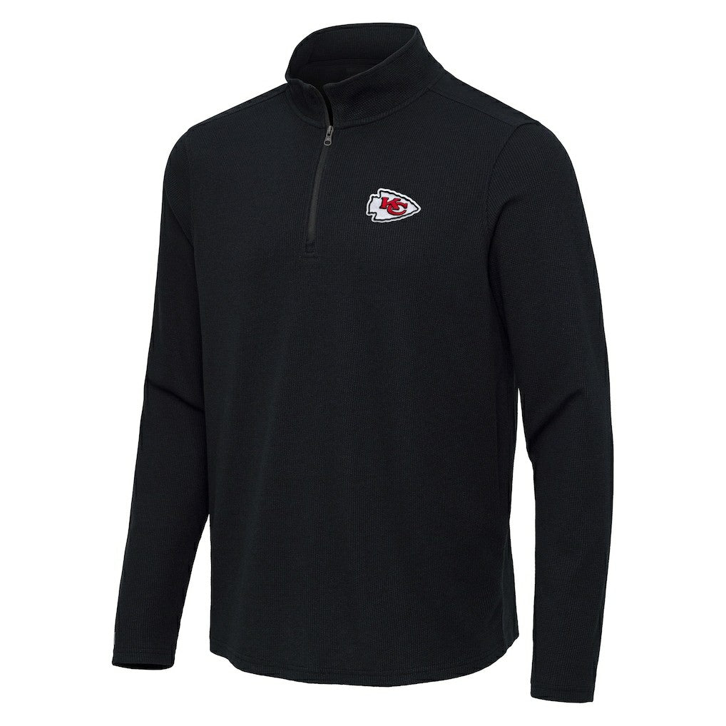 Kansas City Chiefs Antigua Sync Tri-Blend Quarter-Zip Pullover | NFL New