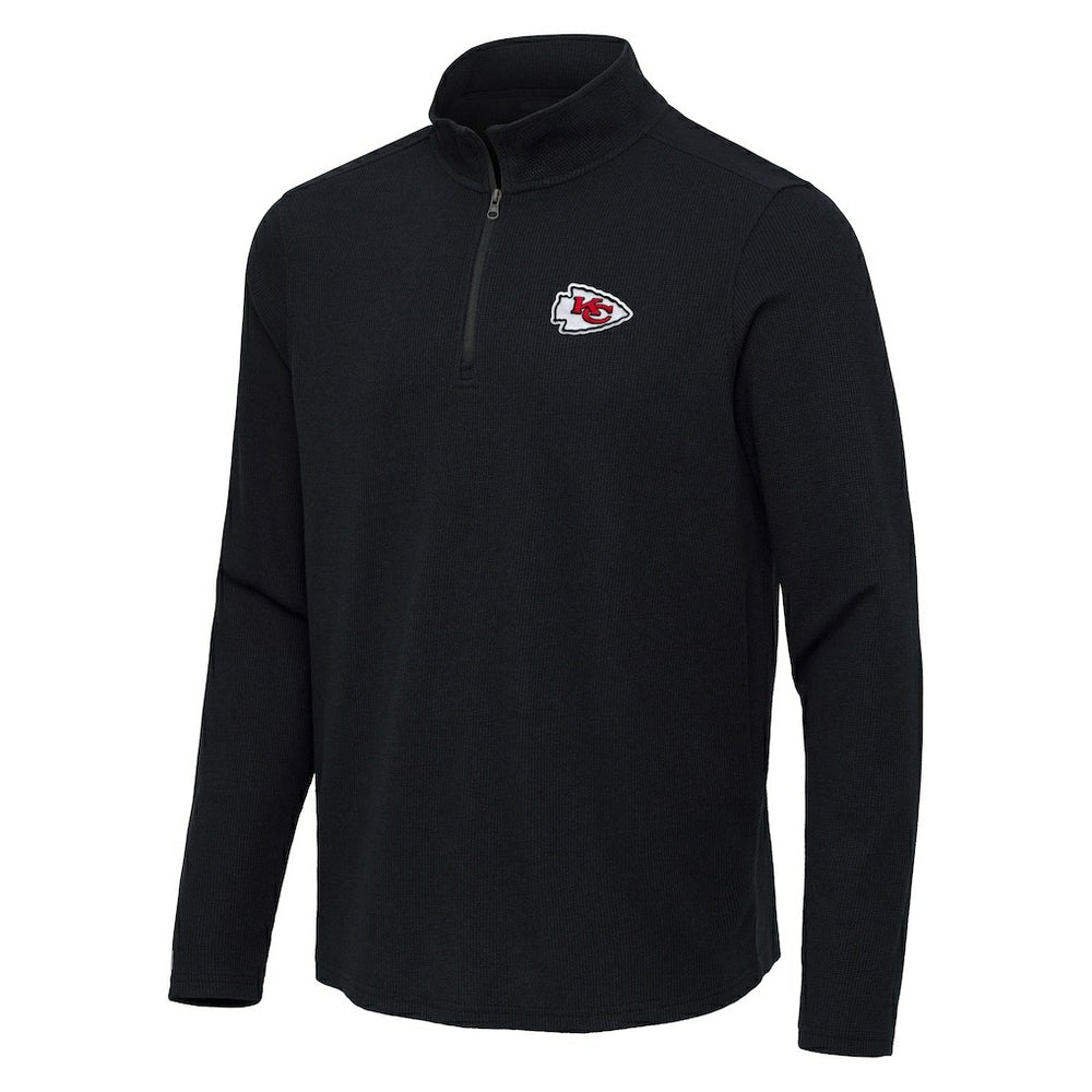 Kansas City Chiefs Antigua Sync Tri-Blend Quarter-Zip Pullover | NFL New