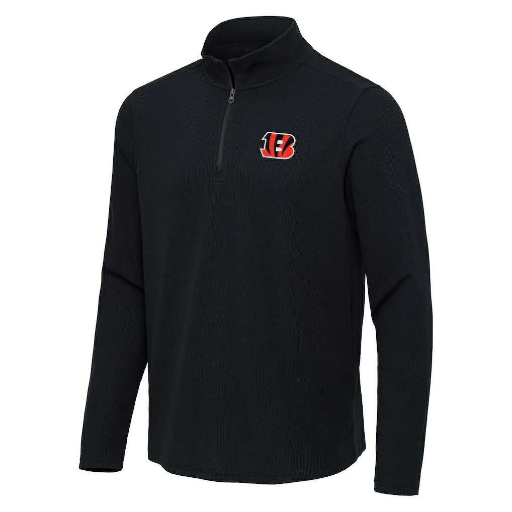 Cincinnati Bengals Antigua Sync Tri-Blend Quarter-Zip Pullover | NFL New