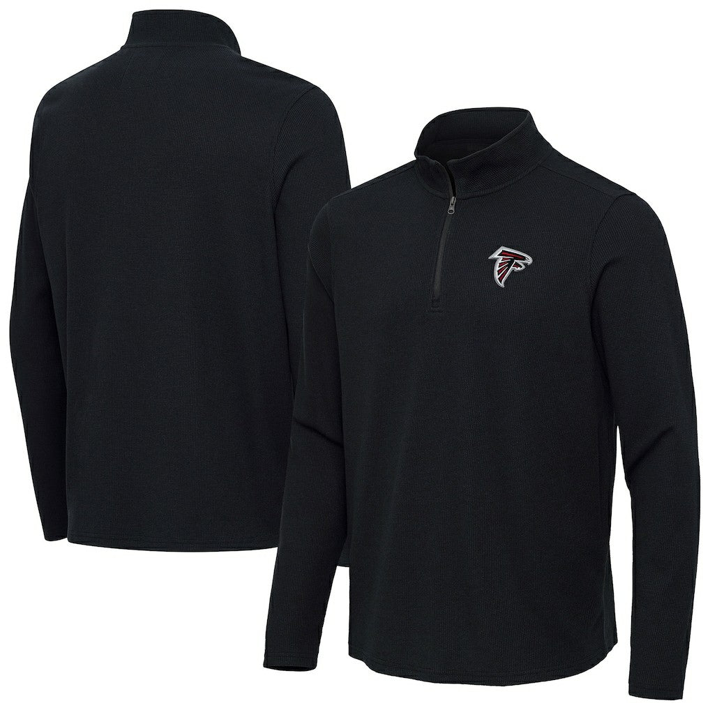 Atlanta Falcons Antigua Sync Tri-Blend Quarter-Zip Pullover | NFL Outlet