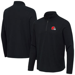 Cleveland Browns Antigua Sync Tri-Blend Quarter-Zip Pullover | NFL Sale