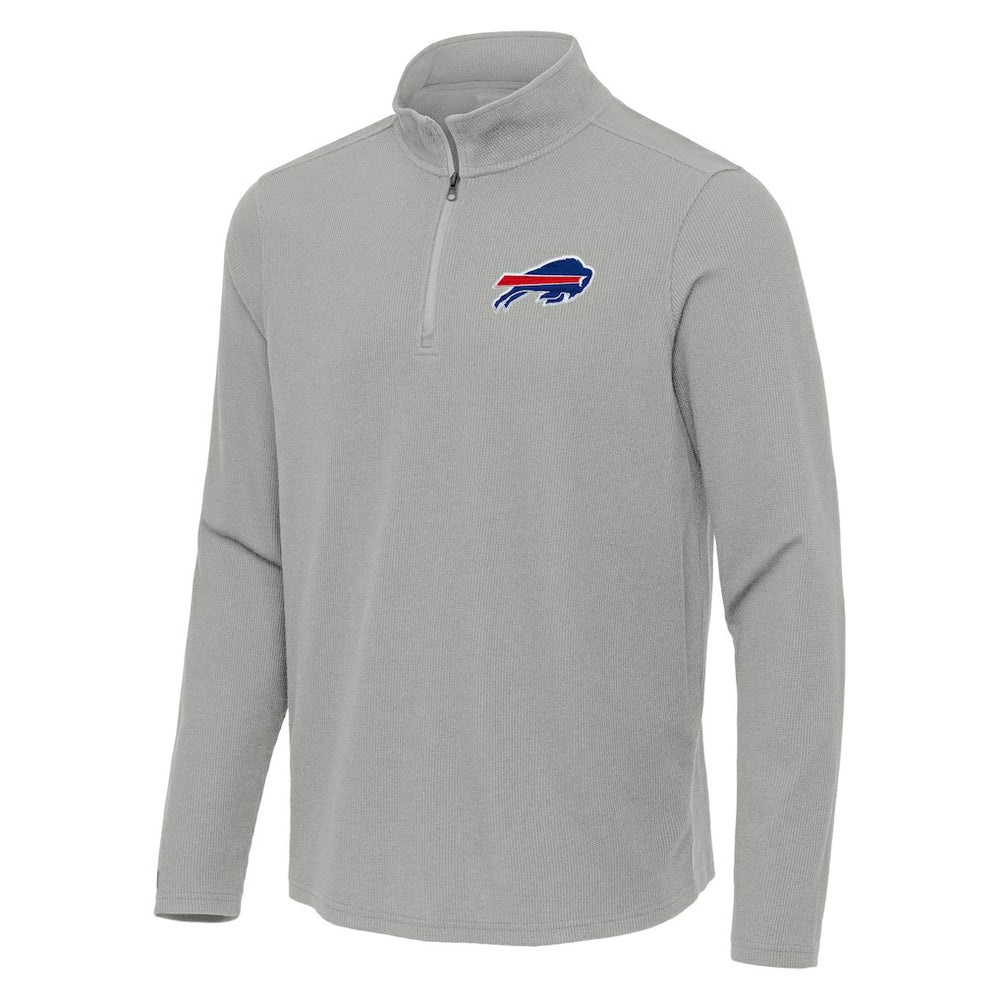 Buffalo Bills Antigua Sync Tri-Blend Quarter-Zip Pullover | NFL New