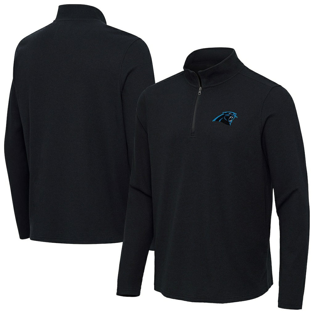 Carolina Panthers Antigua Sync Tri-Blend Quarter-Zip Pullover | NFL Discount