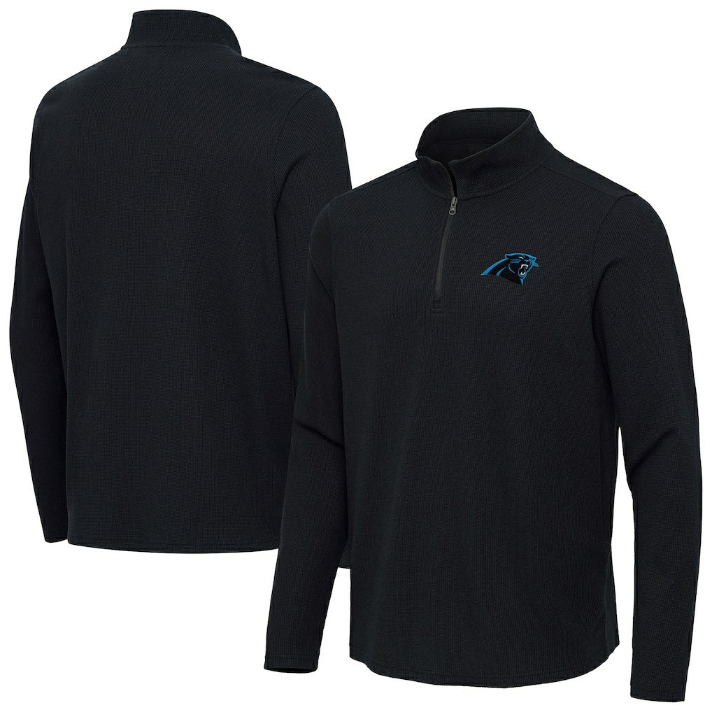 Carolina Panthers Antigua Sync Tri-Blend Quarter-Zip Pullover | NFL Discount