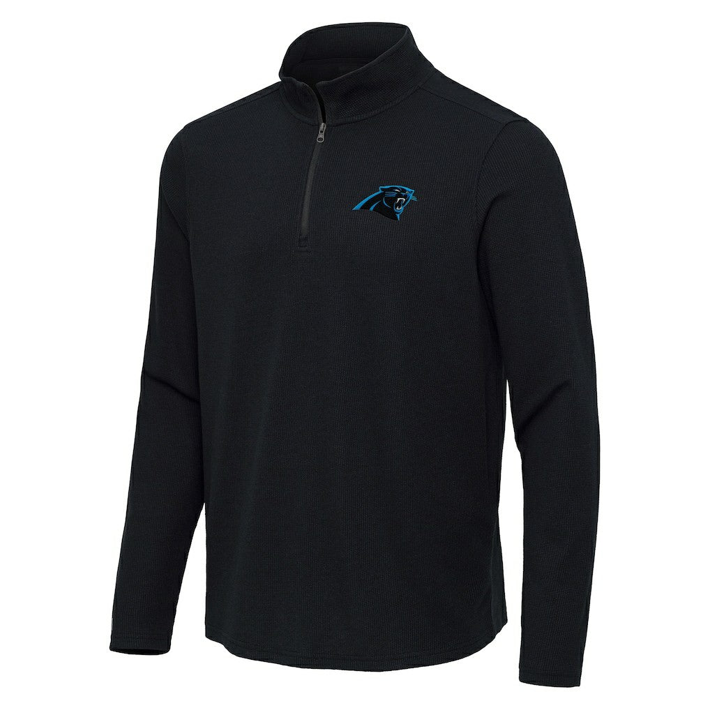 Carolina Panthers Antigua Sync Tri-Blend Quarter-Zip Pullover | NFL Discount