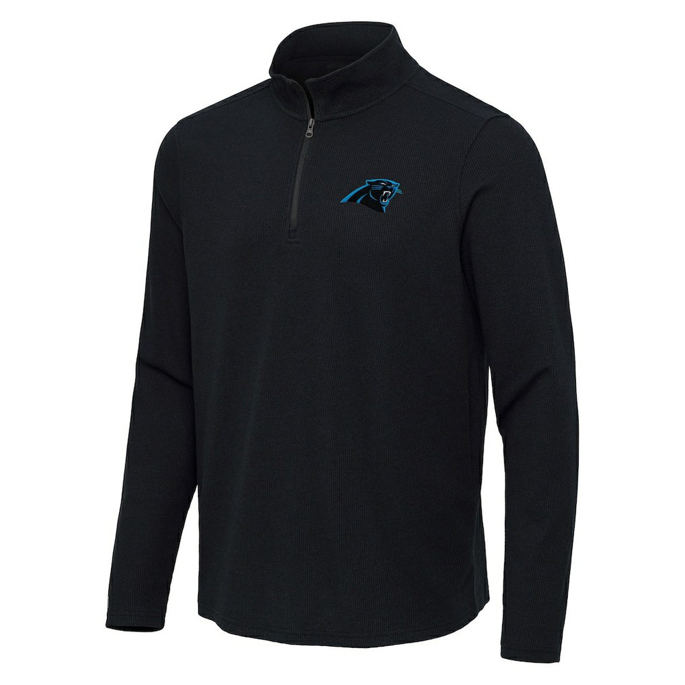 Carolina Panthers Antigua Sync Tri-Blend Quarter-Zip Pullover | NFL Discount