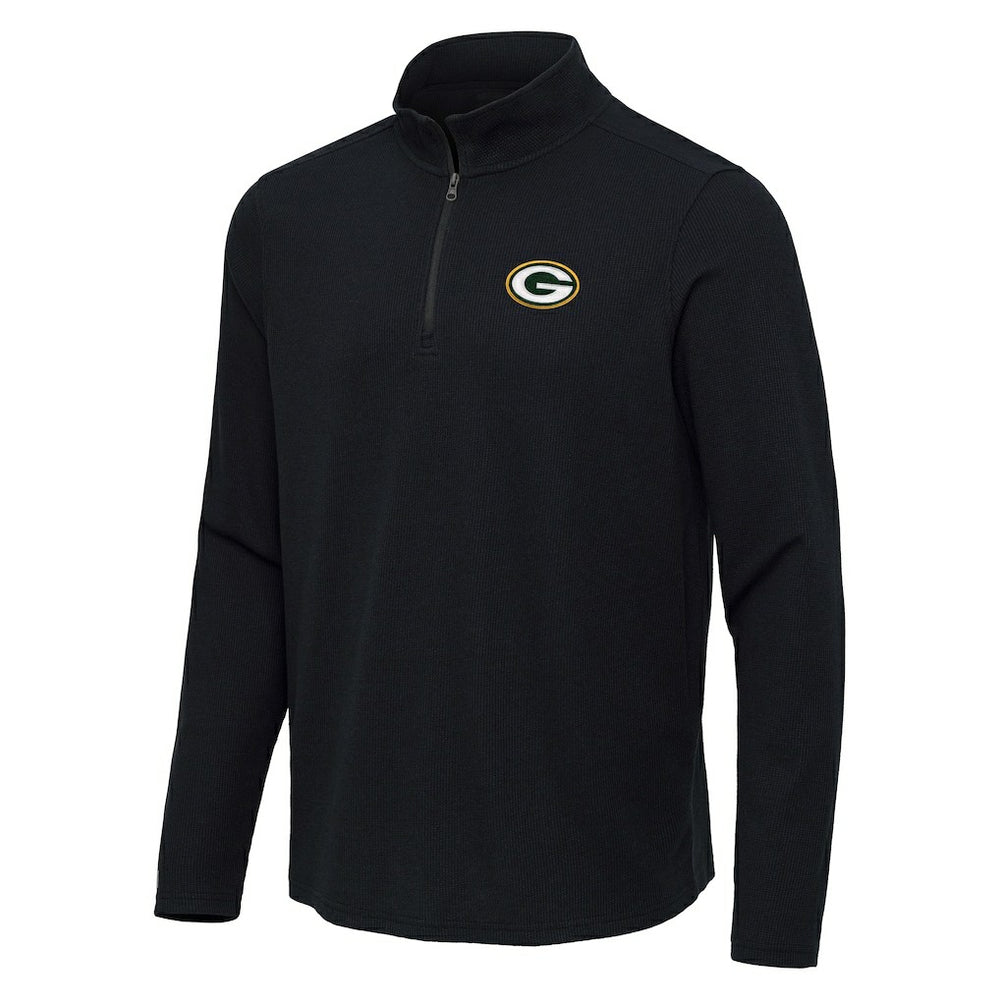 Green Bay Packers Antigua Sync Tri-Blend Quarter-Zip Pullover | NFL Outlet